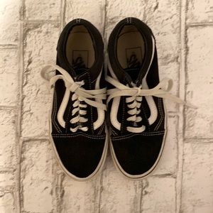 VANS! Size 5.5 low black vans.